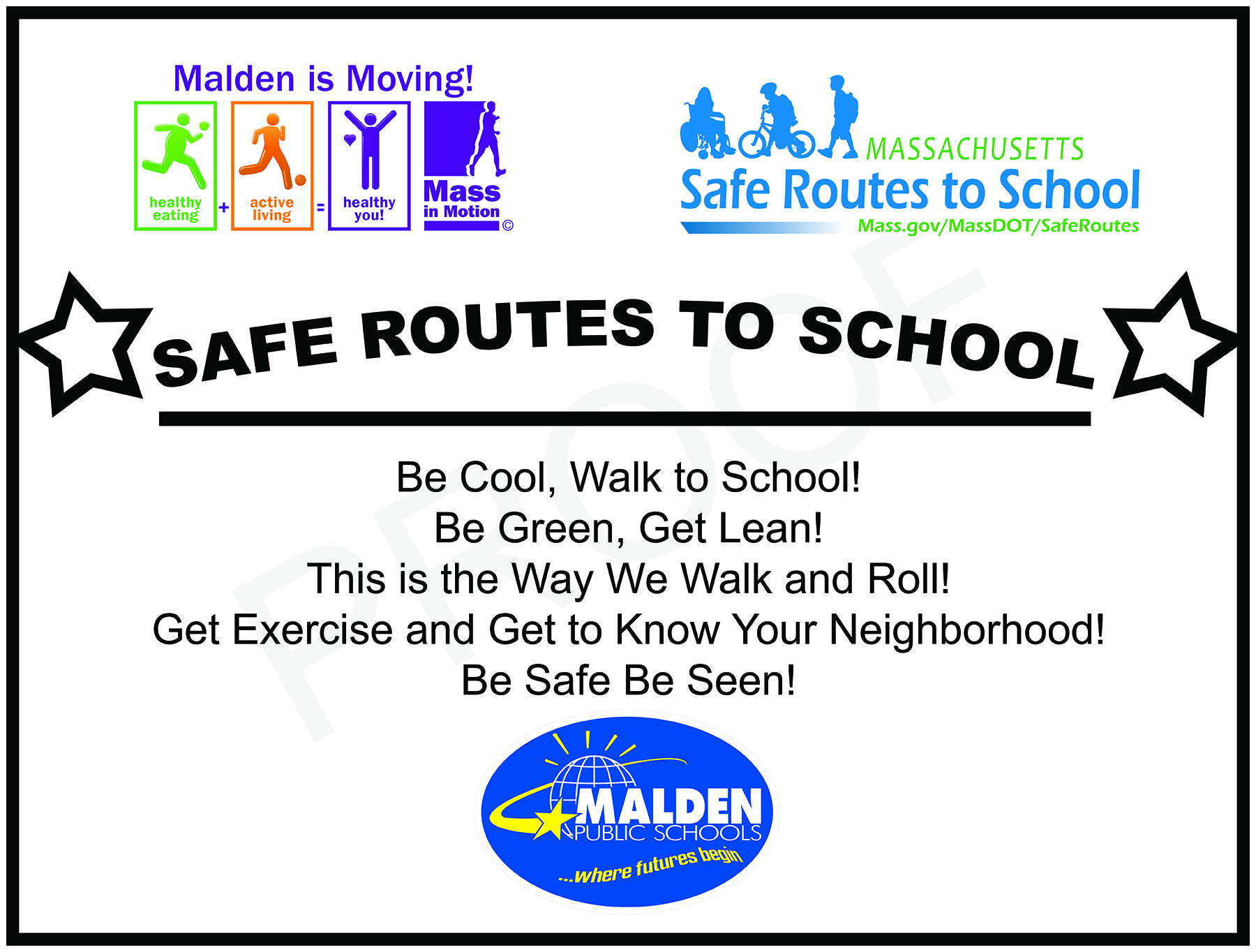 Safe Routes to School Malden logo