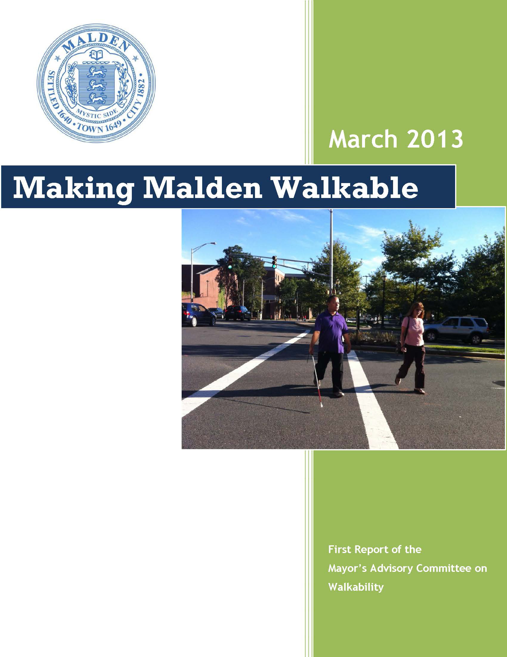 Malden Walkability Committee Report